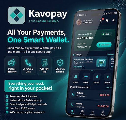 Kavopay Banner - All Your Payments, One Smart Wallet